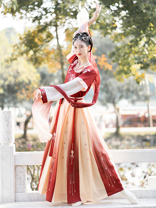 珍缕千禧寻汉服女夏季薄款中国风正品原创坦领...