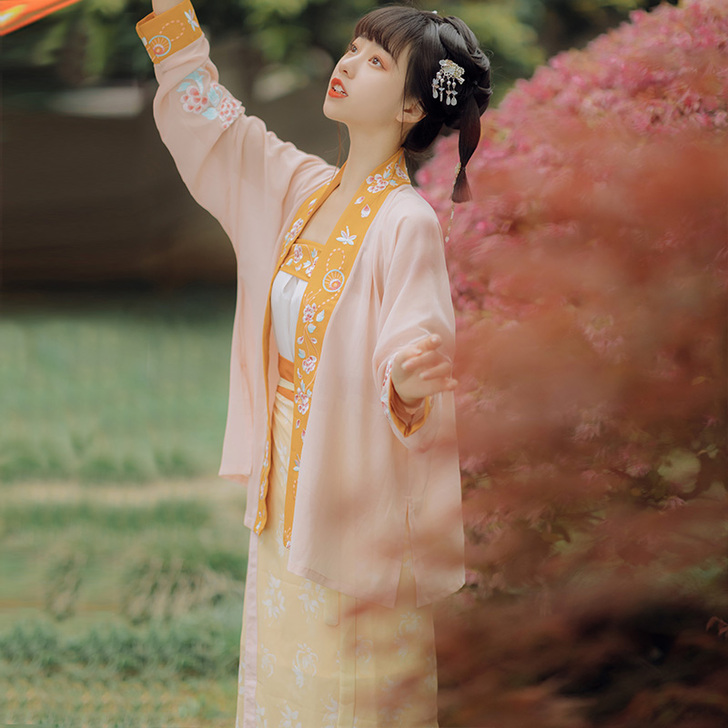 仙楚姬原创汉服女正品【初欢】宋制对襟飞机袖...