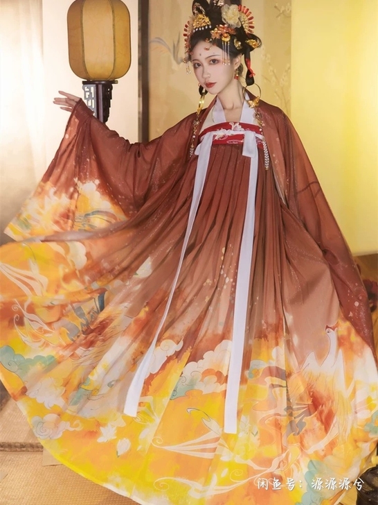 凤雀翎汉服 l码全套