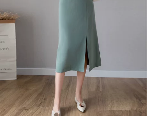 半身裙中长款2022春秋新款韩版气质百搭显...