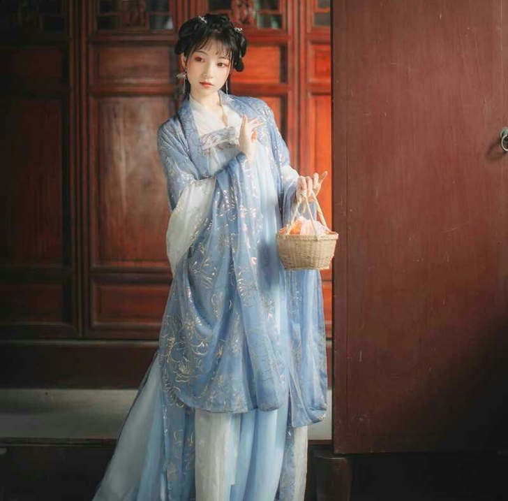 汉服女古装汉元素仙女裙云梦泽襦裙广袖飘逸中国风春秋季超仙齐胸