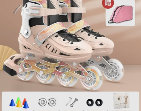 斯威溜冰鞋儿童轮滑鞋初学者男孩男童女童旱冰...