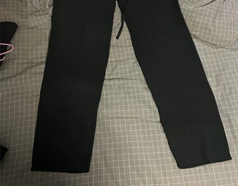 春夏款女士针织阔腿裤休闲裤宽松显瘦 穿上有...