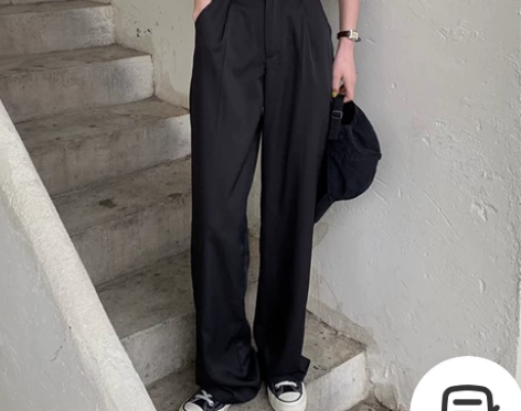 全新，吊牌都在，2022新款韩版裤子显瘦休闲裤宽松阔腿裤女...