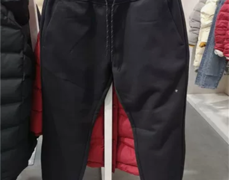 佐丹奴裤子男  抽绳腰头束脚裤加厚针织加绒...