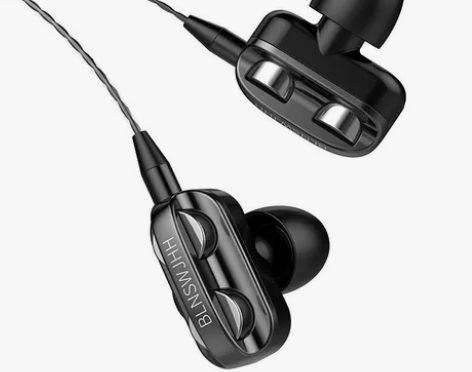 新款入耳式耳机 爆款私模 双动圈 双喇叭智...