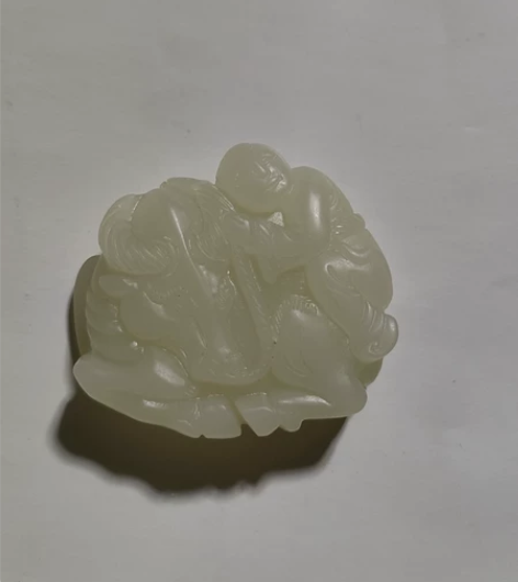 清代老玉雕，牧童骑牛，牛转乾坤，玉好料好寓...