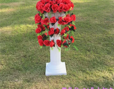 婚庆罗马柱花篮开业拱门装饰路引花柱欧式新款...