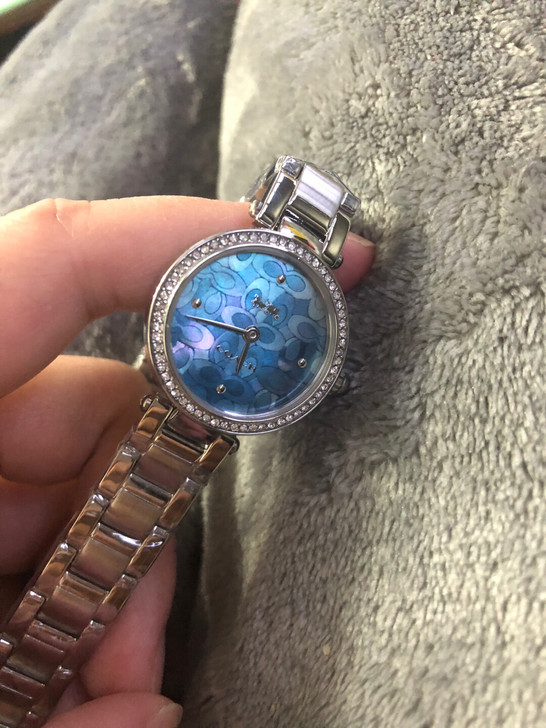 coach女士手表 冰雪蓝