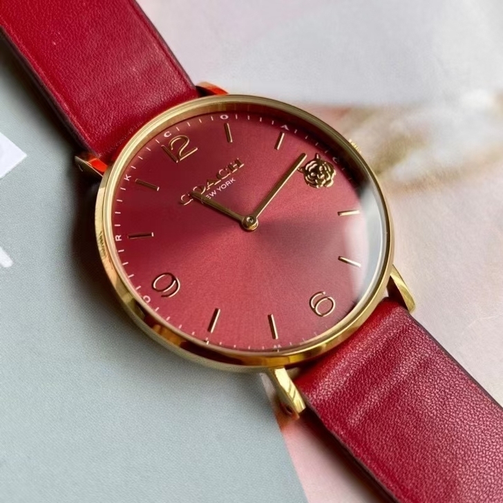 COACH蔻驰 本命年虎年纪念款！红色手表...