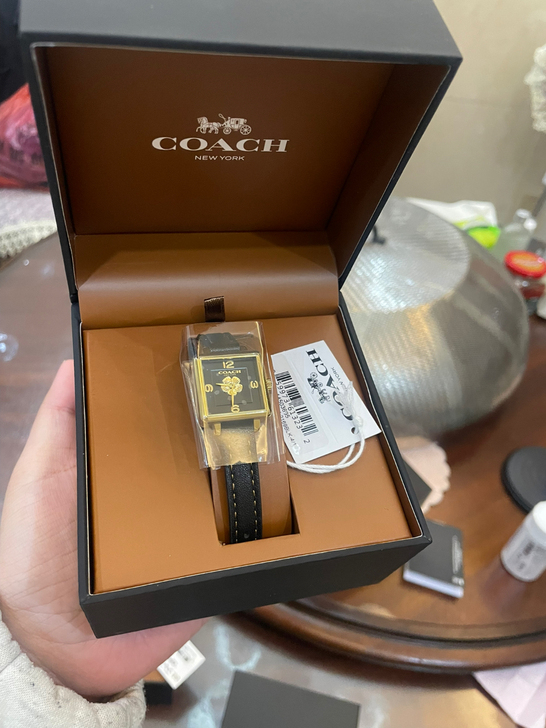 COACH/蔻驰CASS系列经典茶玫瑰表盘...