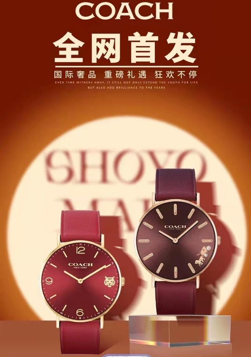 全新coach虎年手表，自己有iwatch...