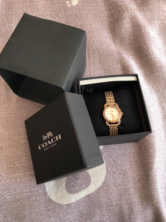 Coach带钻手表，朋友送的礼物，闲置转！...