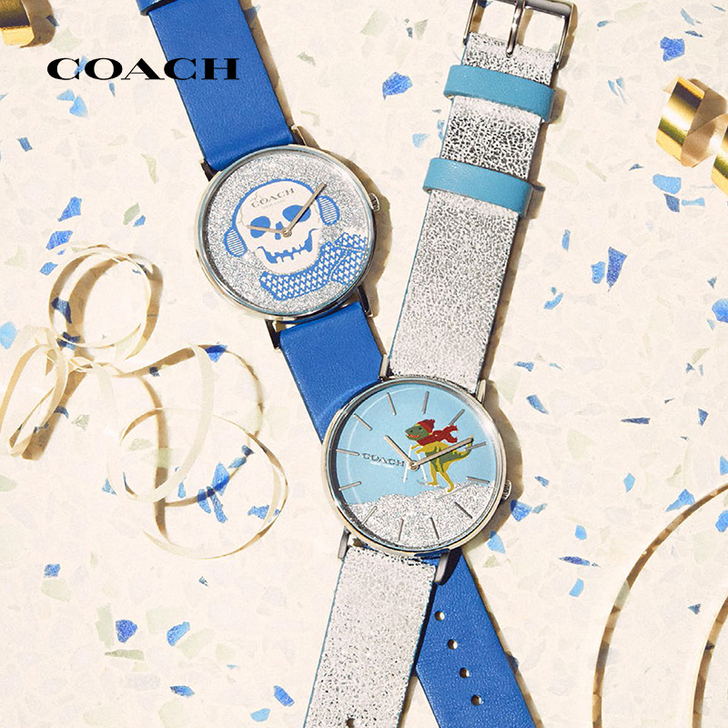 COACH/蔻驰PERRY系列小牛皮石英手...