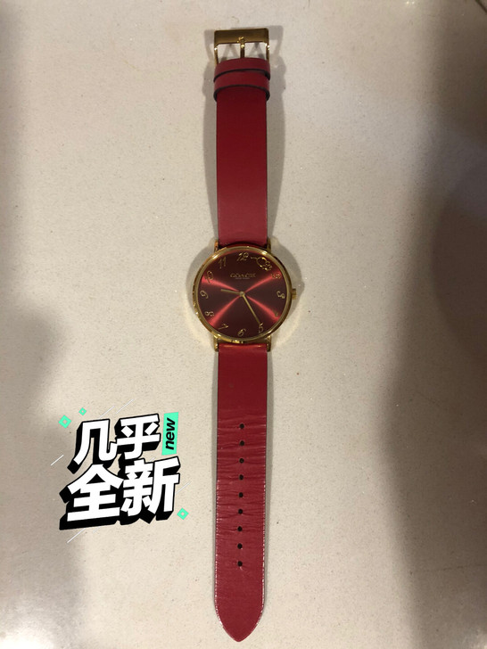 coach 手表 几乎全新 红色 新年款