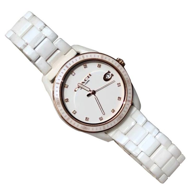 COACH蔻驰手表女PRESTON系列陶瓷...