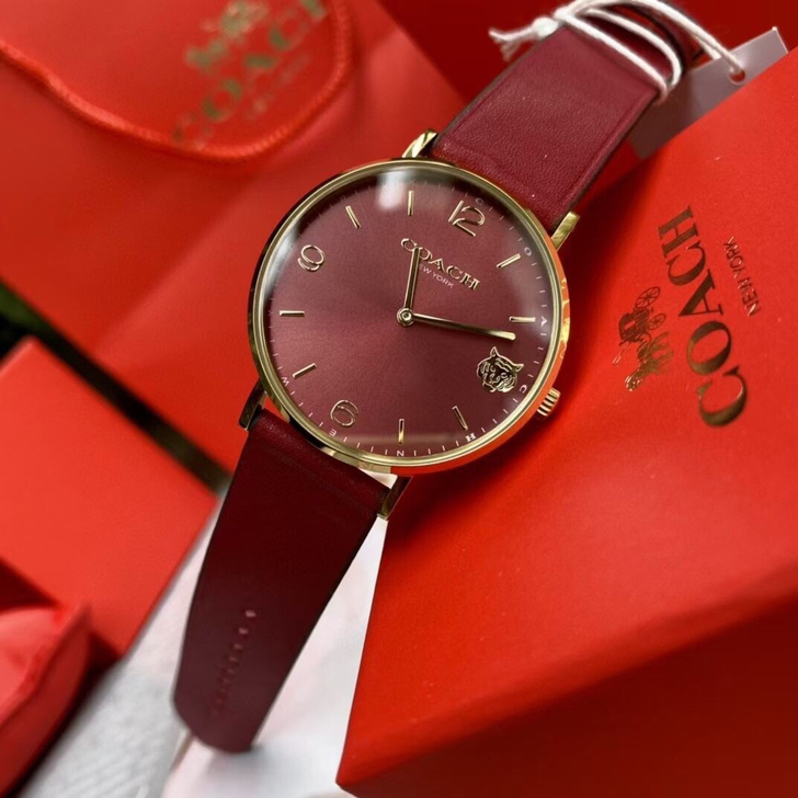 COACH蔻驰 虎年纪念款!表盘三点位刻度...