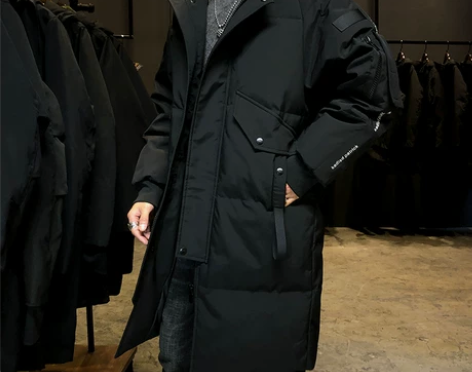 羽绒服男2019冬季新款潮流百搭中长款青年...