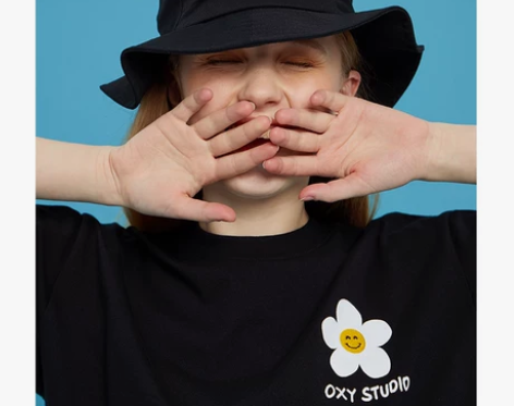 【Oxy潮牌店】夏季小花渔夫帽国潮情侣小清...