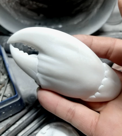 端砚 白端 手里有钳（钳）砚台 非常完美的...