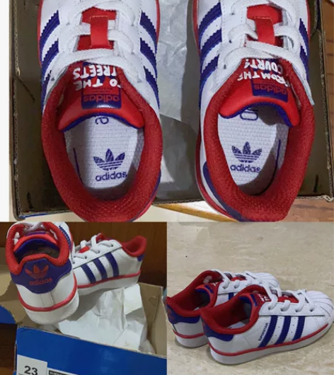 全新阿迪贝壳头一脚蹬 尺码6k 23码