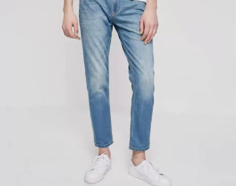 杰克琼斯 秋冬 男 微弹磨白 牛仔裤 17...