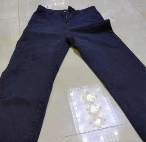 男士牛仔，黑色牛仔长裤，175180客串一...