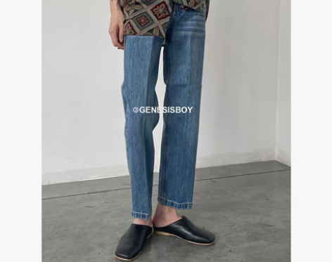 GENESISBOY 高级水洗牛仔裤男夏季...