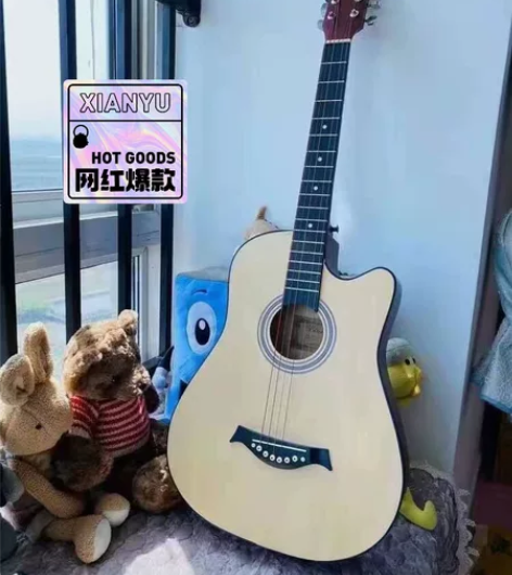 转让原价一千多的全新单板民谣吉他初学者吉他...