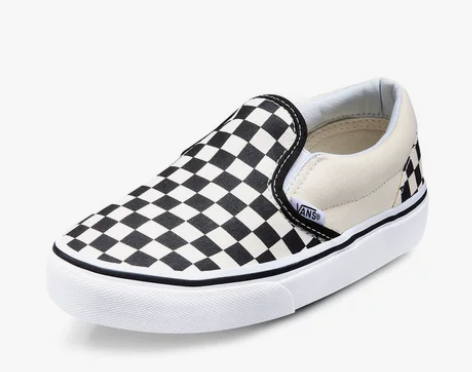 Vans/范斯中童鞋黑白棋盘格帆布鞋|VN...