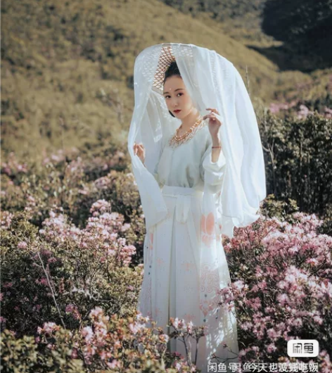 兰若庭汉服原创印花唐坦领三件套清菡m码短暂...