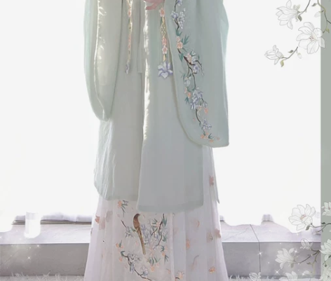 明制汉服 马面裙 云肩 汉服原创正品 刺绣...