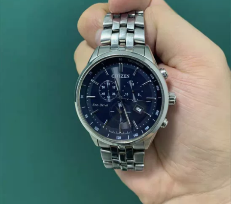 西铁城手表官方旗舰光动能蓝天使夜光防水钢带...