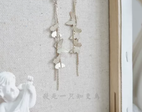 「知更鸟」蝶舞翩跹 包邮 手作仙气文艺复古...