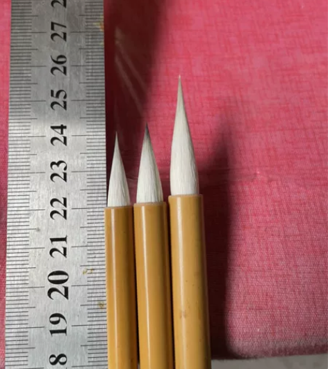 紫羊小楷中楷大楷毛笔紫毫善琏湖笔，小号出峰...