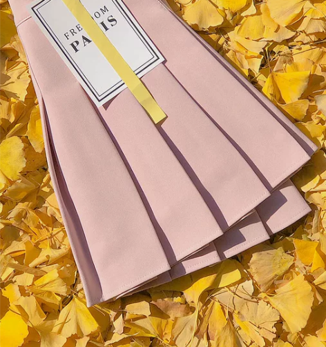 学生裙 学院风短裙粉色百褶裙女秋冬季半身裙...