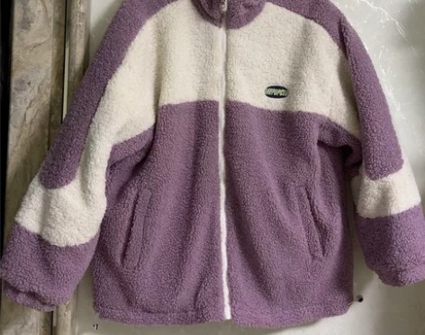 2022冬季韩版网红新款百搭羊羔毛绒拼色棉...