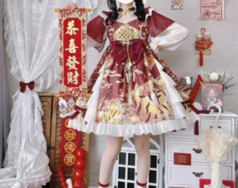 简知.原创现货新年战袍虎年虎虎生威拜年Lo...