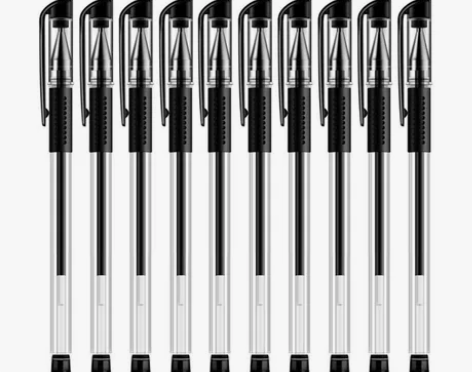 【转让闲置】50支中性笔黑色签字笔子弹头0...