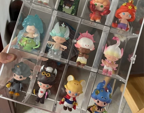 【16.8新包邮】盲盒收纳展示架透明防尘柜...