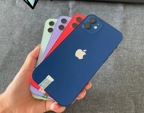 苹果12纯原iPhone12蓝色128G美...