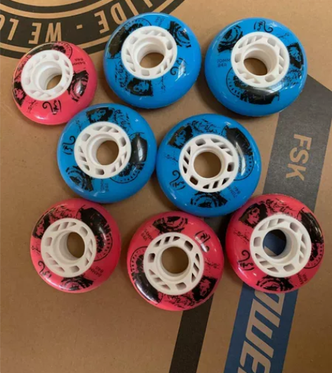 轮滑鞋轮子 儿童轮滑鞋专业平花 花式绕桩轮...