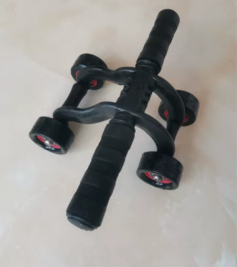 健腹轮四轮女男士初学者家用快速收腹健身腹健...