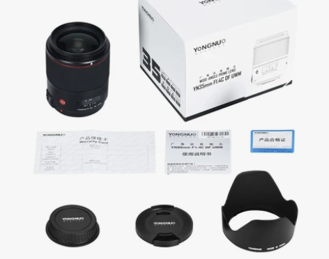 永诺YN35mmF1.4佳能EF口单反广角定焦镜头全画幅自动...