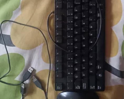 就是最普通的鼠标和键盘！电脑已经卖了，剩下...