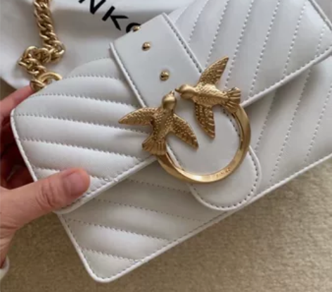 PINKO羊皮小号飞鸟包燕子包 1P22B...