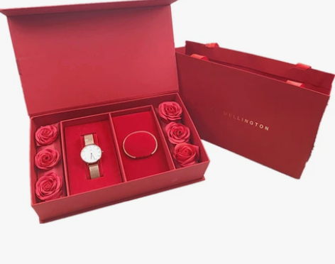 正品dw情人节礼盒手表手镯套装男女情侣情人...