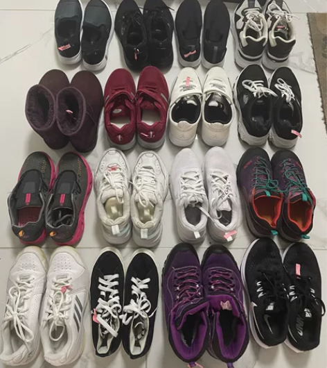 清鞋柜，38码女鞋，全部在干洗店清洗干净了...