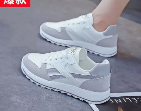 鞋子女爆款皮面小白鞋女鞋2022年春季新款...