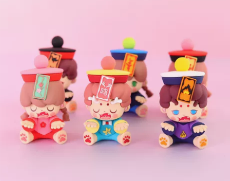 正版 青壹坊 桃夭姜宝系列惊喜盲盒 可爱卡...